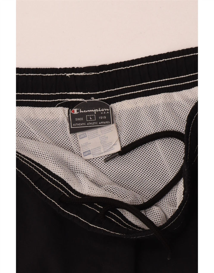 Champion Mens Swimming Shorts Large Black Polyamide