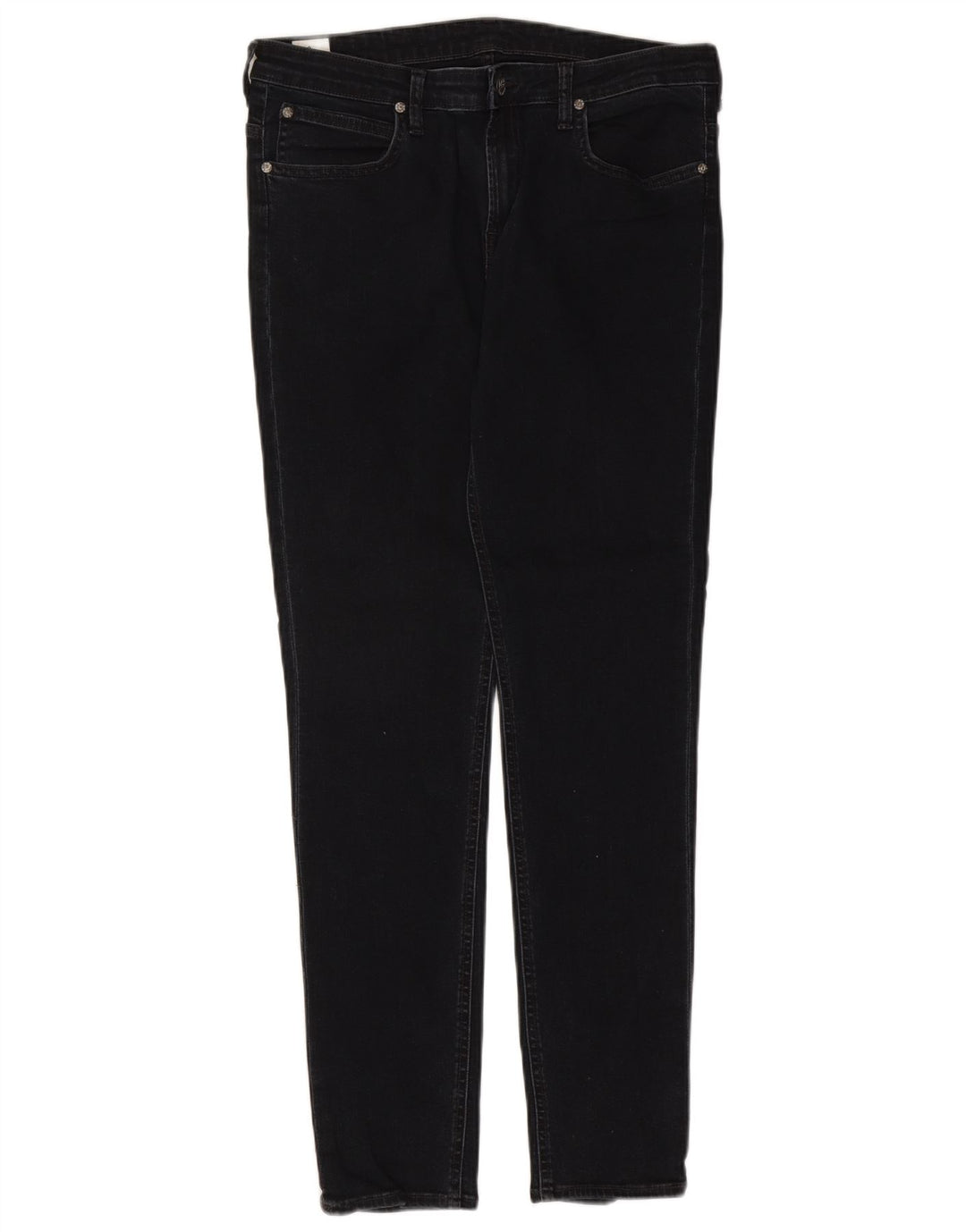 Lee Womens Skinny Jeans W32 L30 Black Cotton