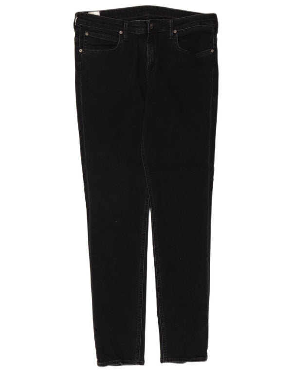 Lee Womens Skinny Jeans W32 L30 Black Cotton