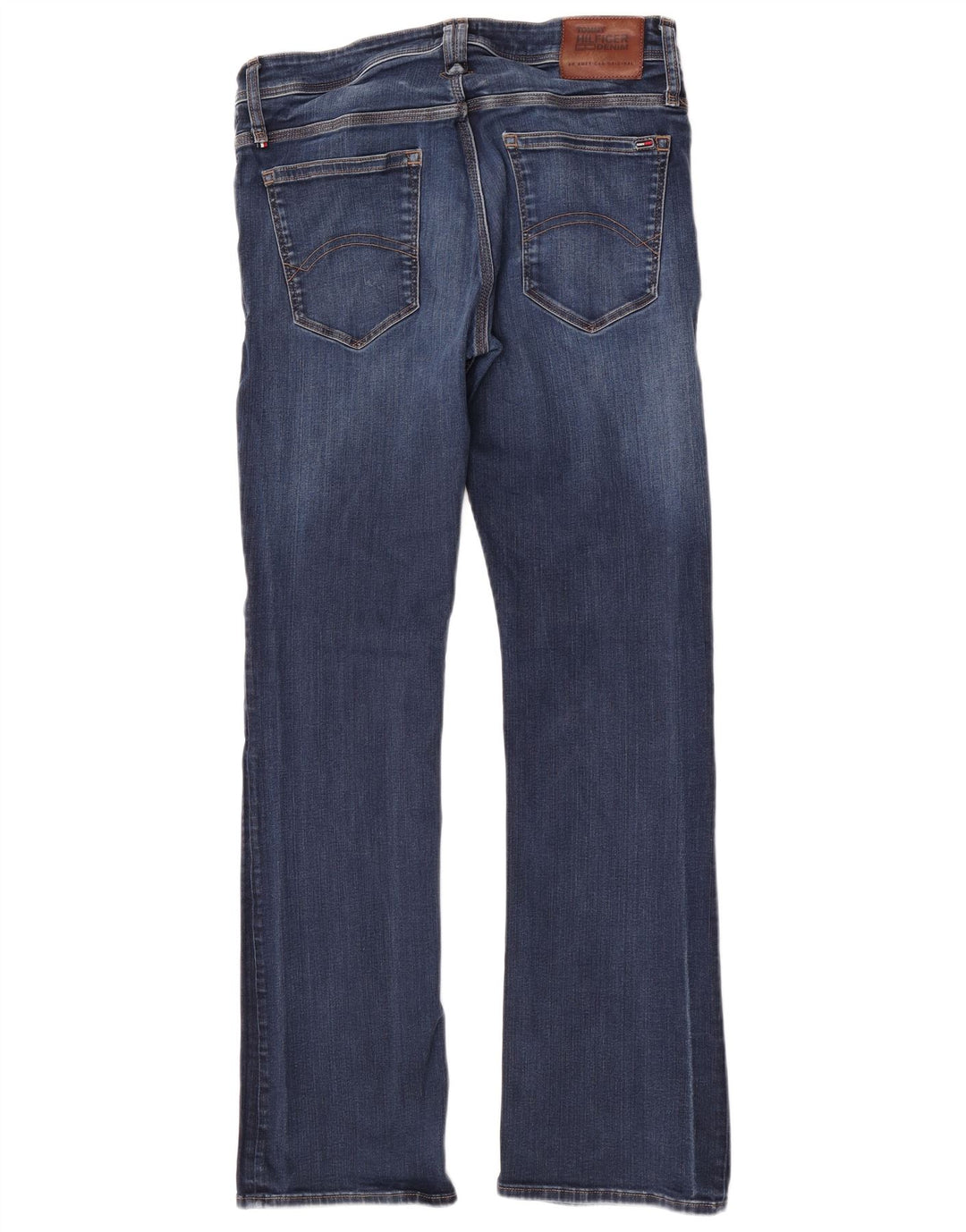 Tommy Hilfiger Mens Ryan Bootcut Jeans W34 L34 Blue Cotton