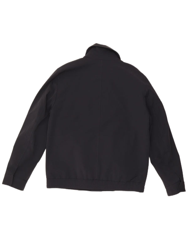 Reiss Mens Bomber Jacket UK 40 Large Black Polyester