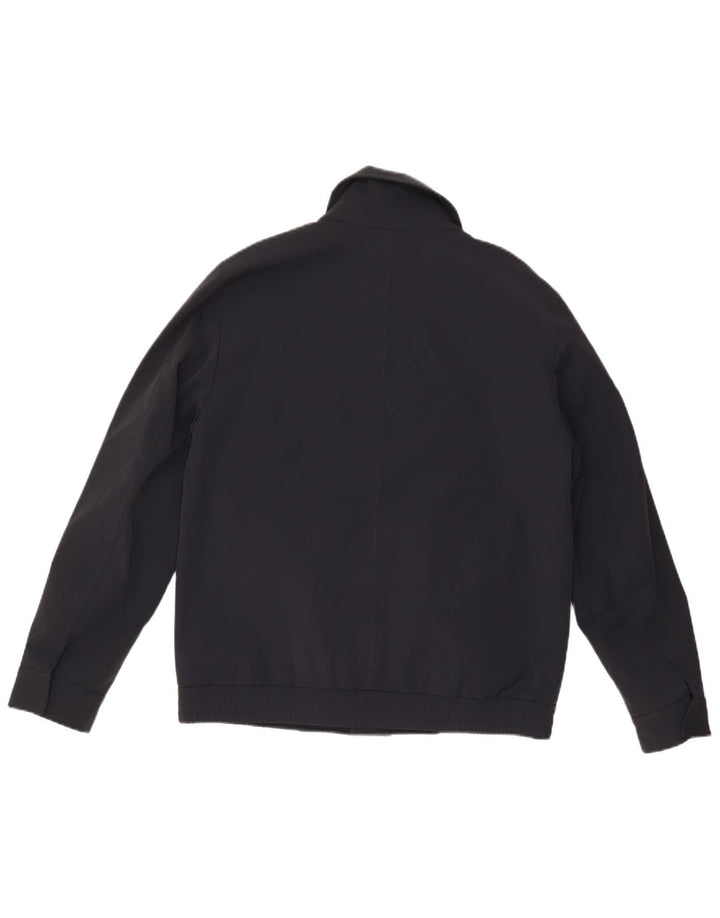 Reiss Mens Bomber Jacket UK 40 Large Black Polyester