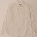 CARRERA Mens Slim Fit Shirt Large White Vintage Carrera and Second-Hand Carrera from Messina Hembry 