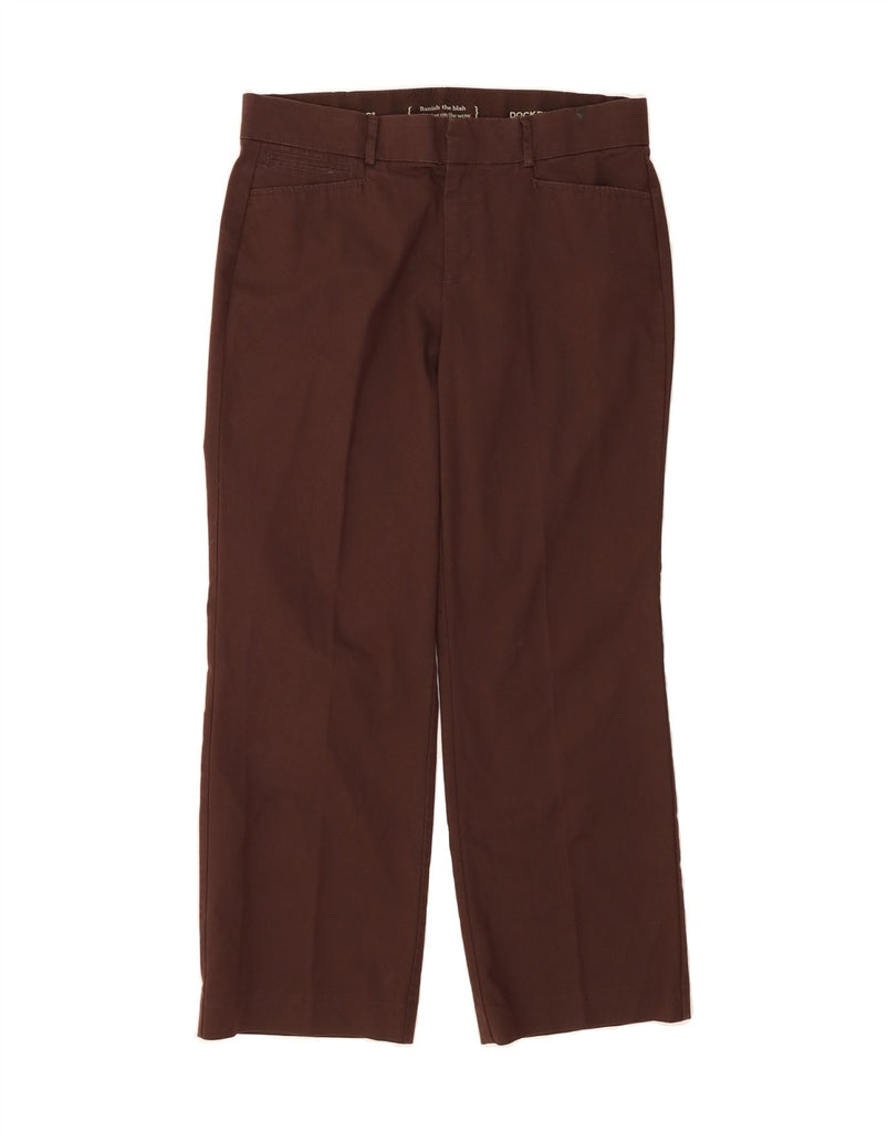 DOCKERS Womens Straight Casual Trousers US 12 Large W34 L28 Brown Vintage Dockers and Second-Hand Dockers from Messina Hembry 