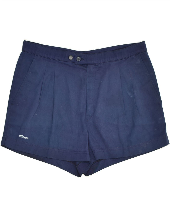 ELLESSE Womens Chino Shorts W34 Large  Navy Blue | Vintage Ellesse | Thrift | Second-Hand Ellesse | Used Clothing | Messina Hembry 