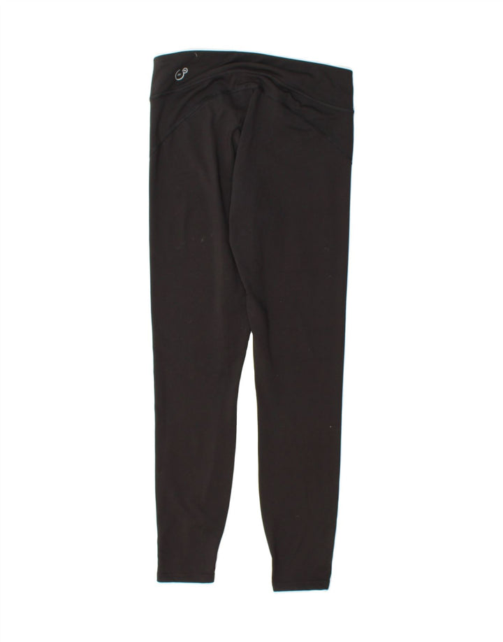 PUMA Womens Leggings UK 10 Small Black Polyester Vintage Puma and Second-Hand Puma from Messina Hembry 