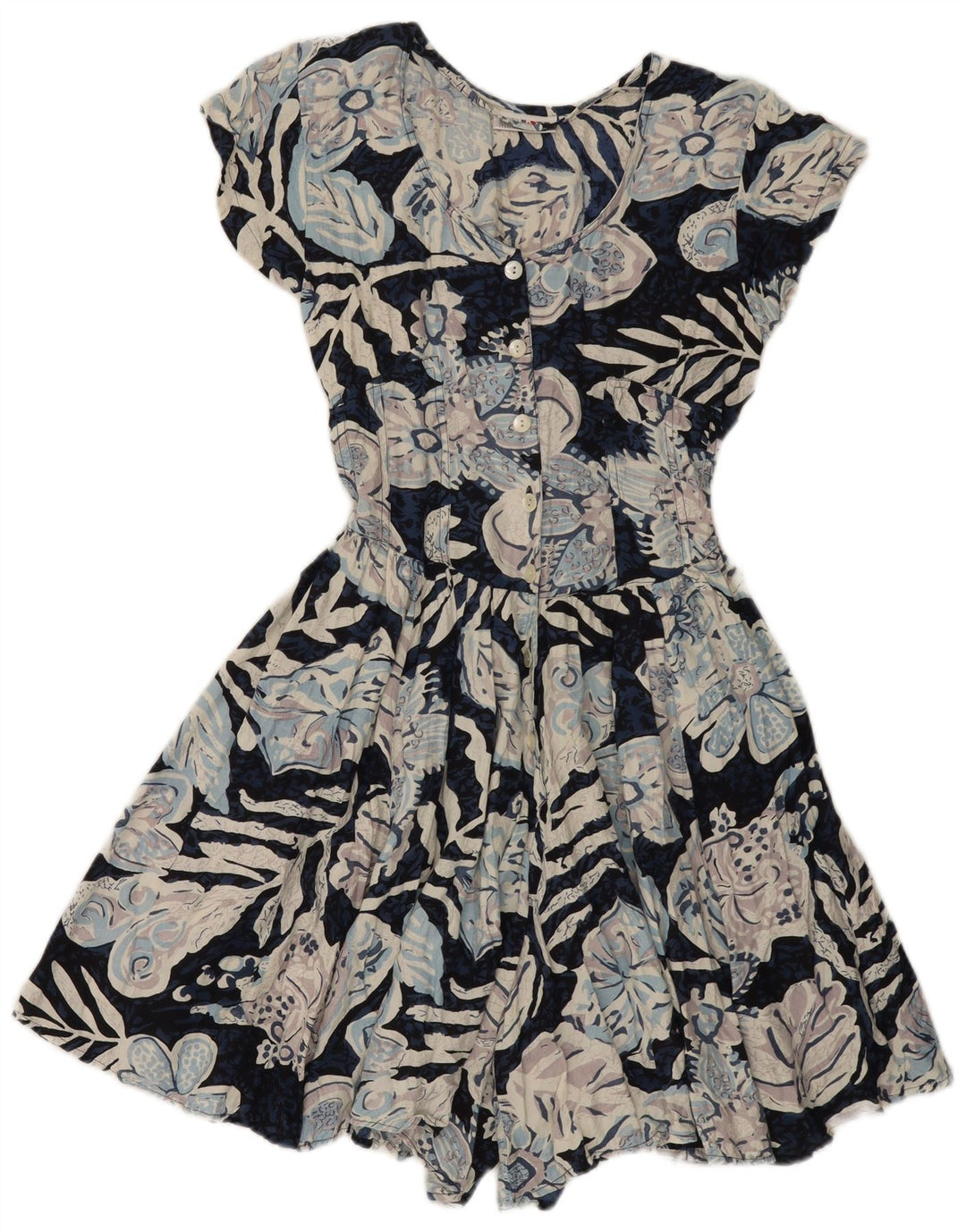 MISS JOY Womens Playsuit EU 38 XS  Blue Floral