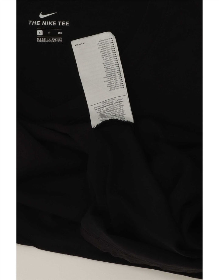 Nike Womens T-Shirt Top UK 10 Small Black Cotton