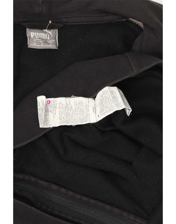Puma Mens Graphic Zip Hoodie Sweater Medium Black Camouflage Cotton