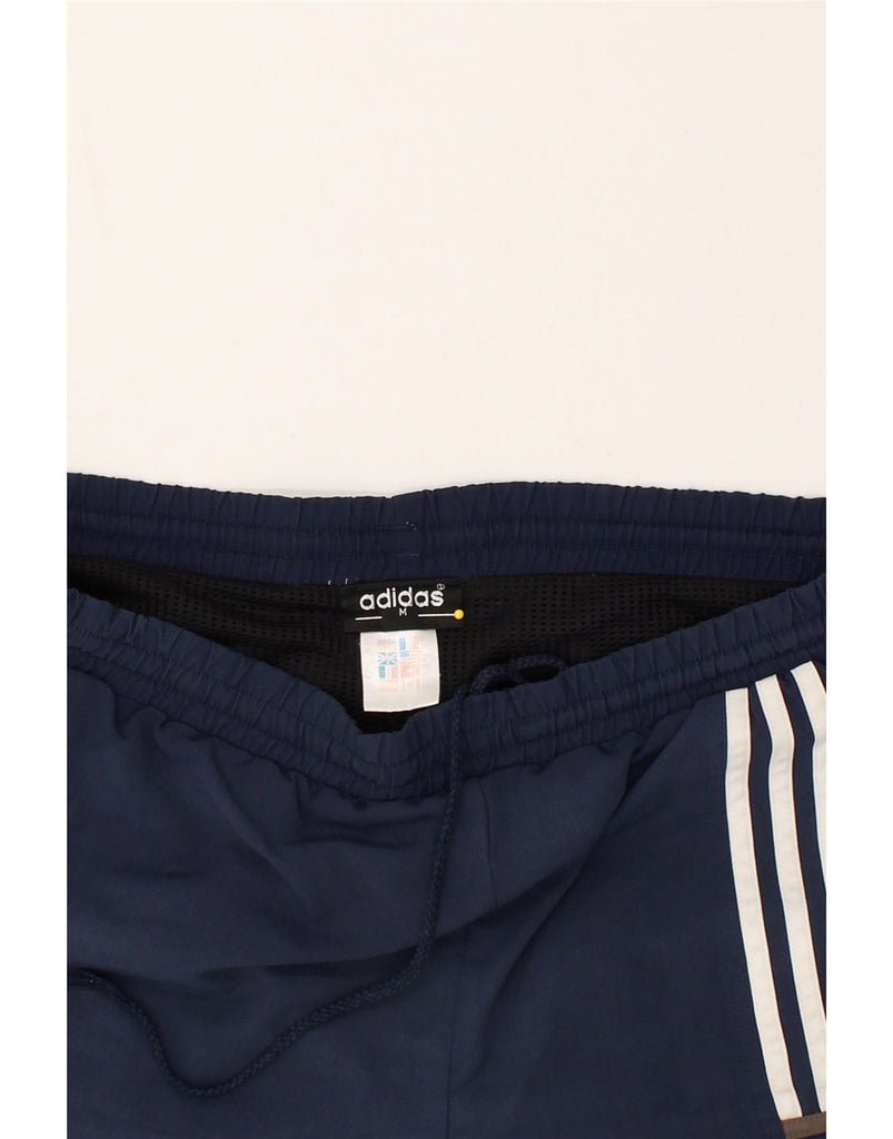 ADIDAS Mens Graphic Sport Shorts Medium Navy Blue Polyester | Vintage Adidas | Thrift | Second-Hand Adidas | Used Clothing | Messina Hembry 