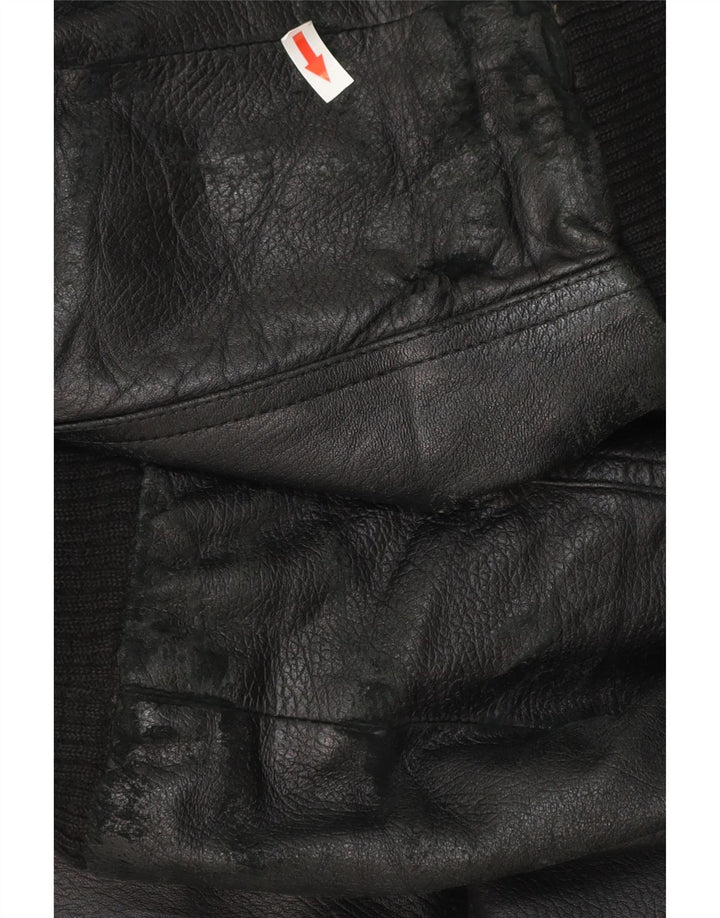 CONBIPEL Mens Leather Jacket IT 56 XL Black Leather