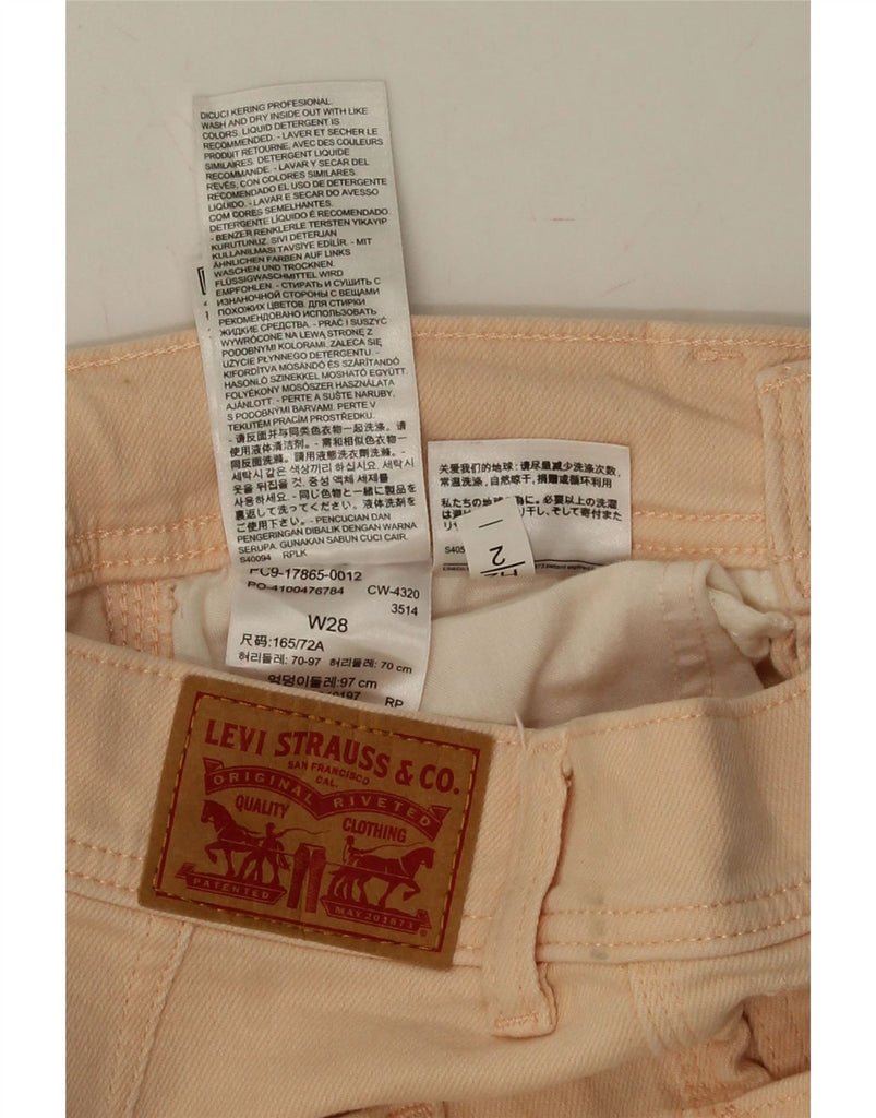 LEVI'S Womens Slim Jeans W28 L24 Beige Cotton Vintage Levi's and Second-Hand Levi's from Messina Hembry 