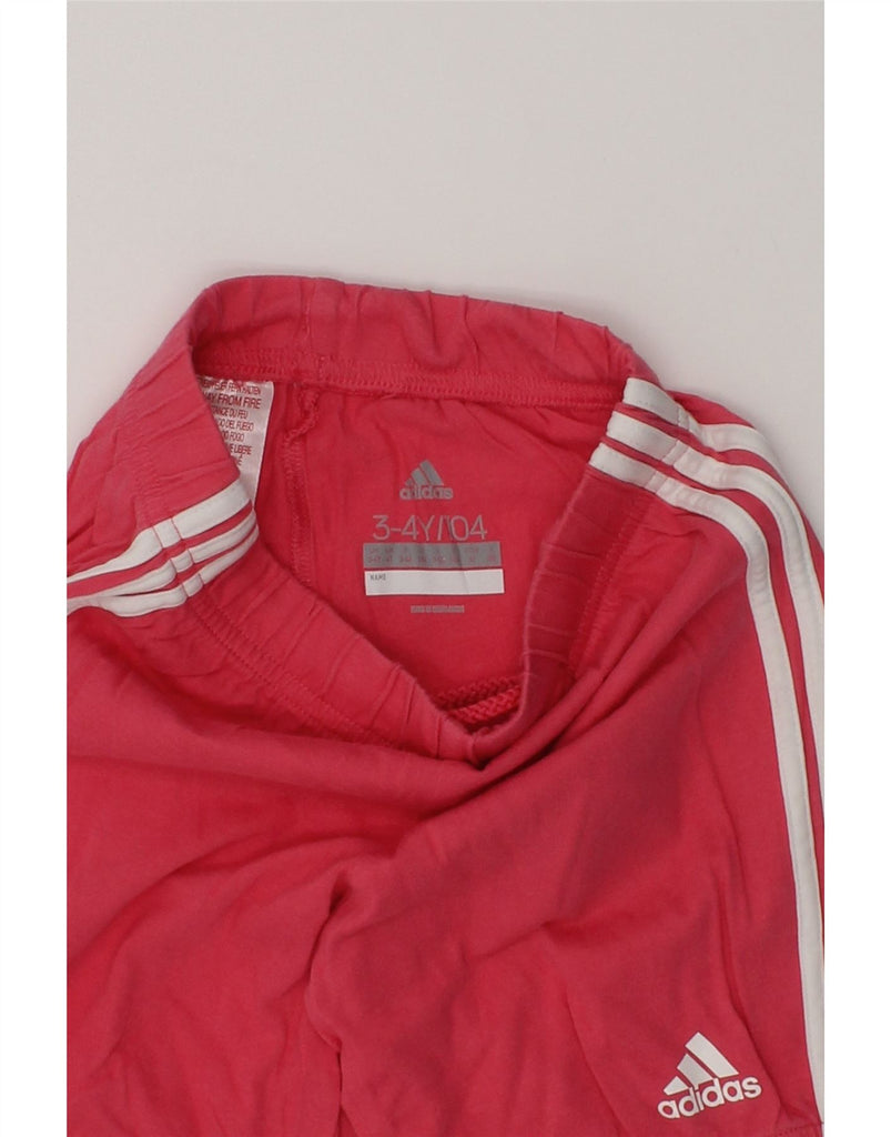 ADIDAS Girls Sport Shorts 3-4 Years Red Cotton | Vintage Adidas | Thrift | Second-Hand Adidas | Used Clothing | Messina Hembry 