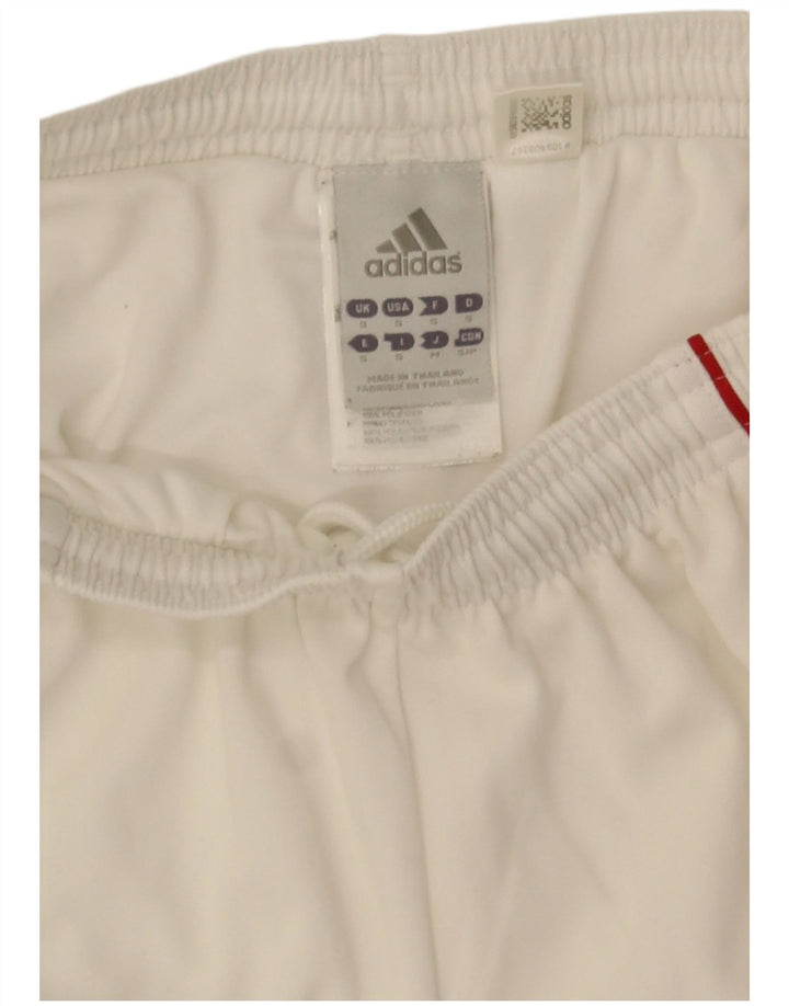 Adidas Mens Climalite Sport Shorts Small  White Polyester