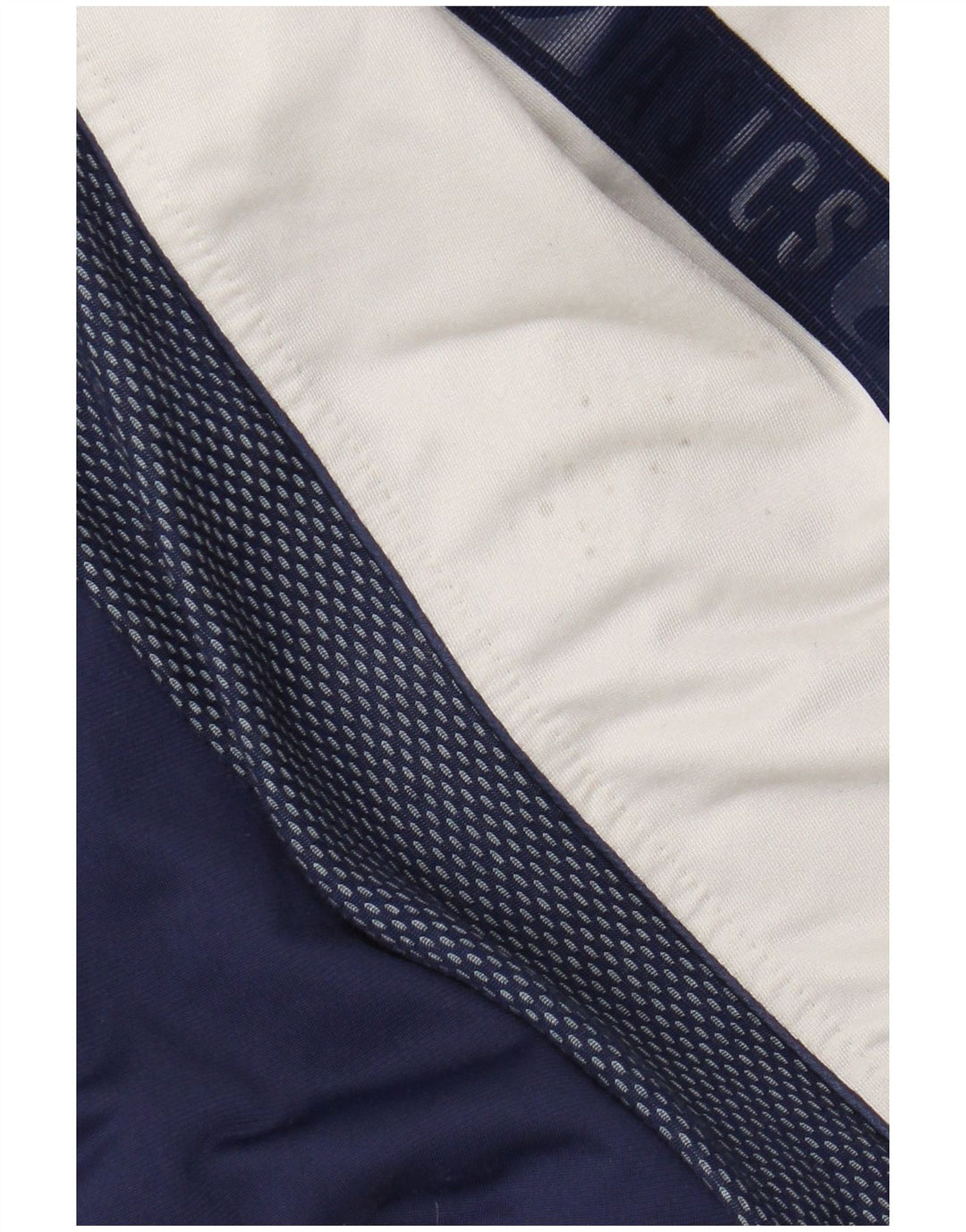 Asics Mens Graphic Hooded Tracksuit Top Jacket Large Navy Blue Colourblock