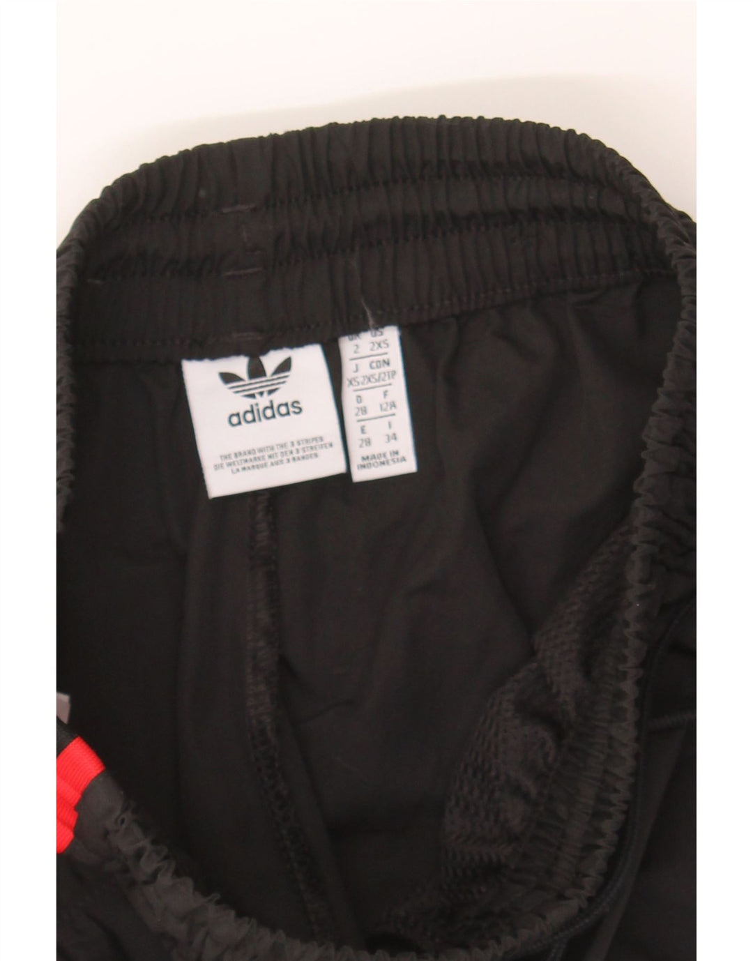 ADIDAS Womens Tracksuit Trousers Joggers UK 2 2XS  Black Polyester Vintage Adidas and Second-Hand Adidas from Messina Hembry 