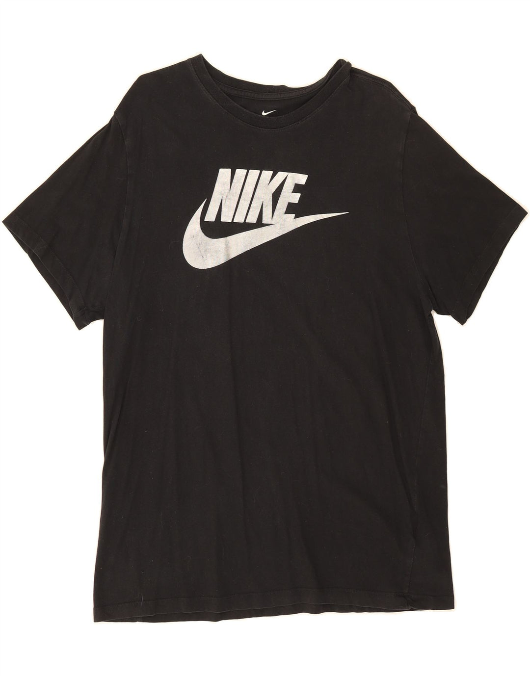 NIKE Mens Graphic T-Shirt Top XL Black Cotton Vintage Nike and Second-Hand Nike from Messina Hembry 