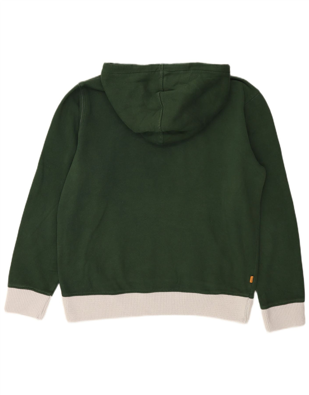 Timberland Mens Graphic Regular Fit Hoodie Jumper Medium Green Colourblock