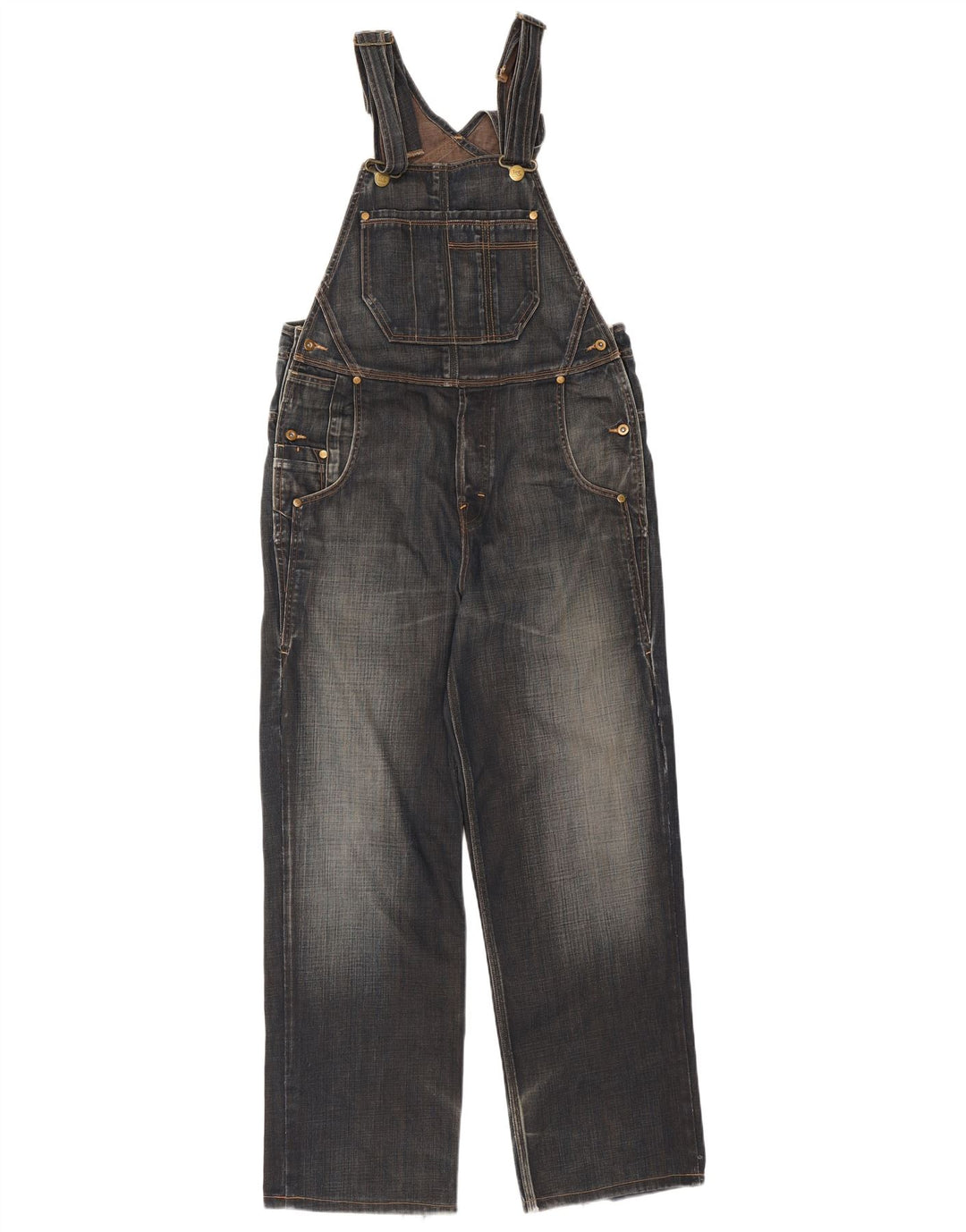 Lee Womens Dungarees Straight Jeans Medium L29 Blue Cotton