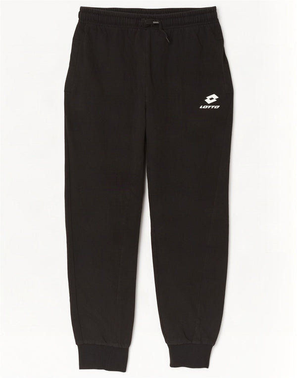 Lotto Mens Tracksuit Trousers Joggers Large Black Cotton
