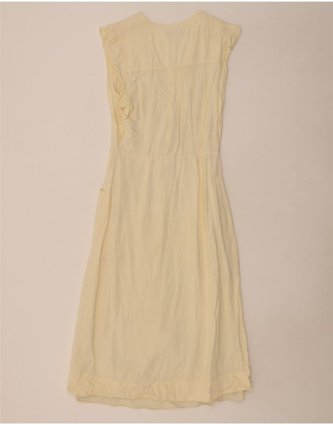 REISS Womens Sheath Dress UK 10 Small  Beige Viscose