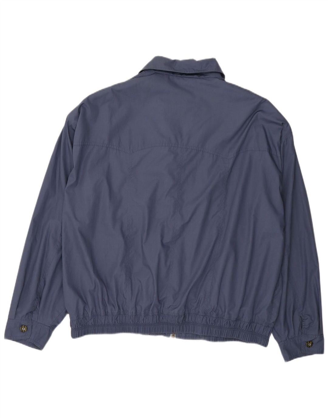 Vintage Mens Bomber Jacket IT 60 5XL Navy Blue Polyester