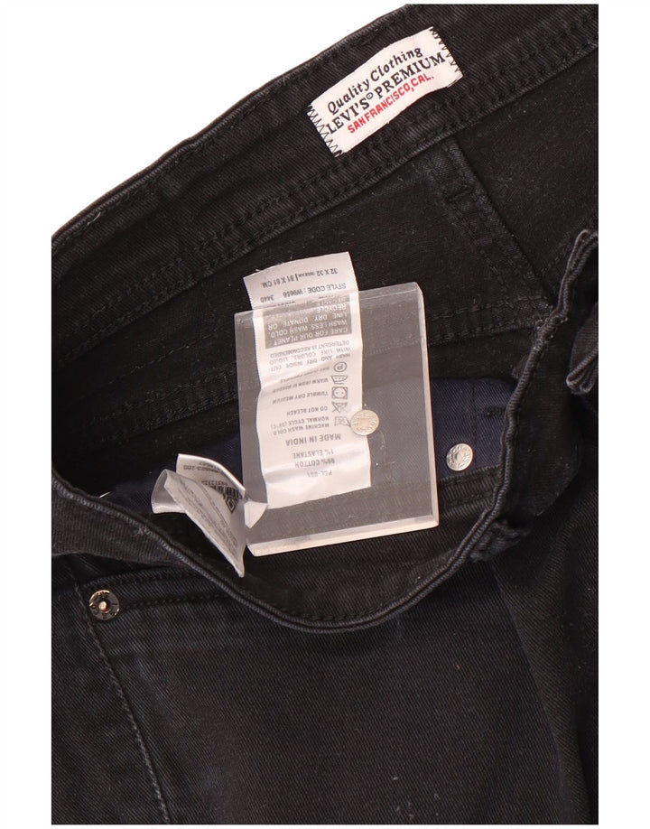 Levi's Mens Bootcut Jeans W32 L29 Black Cotton