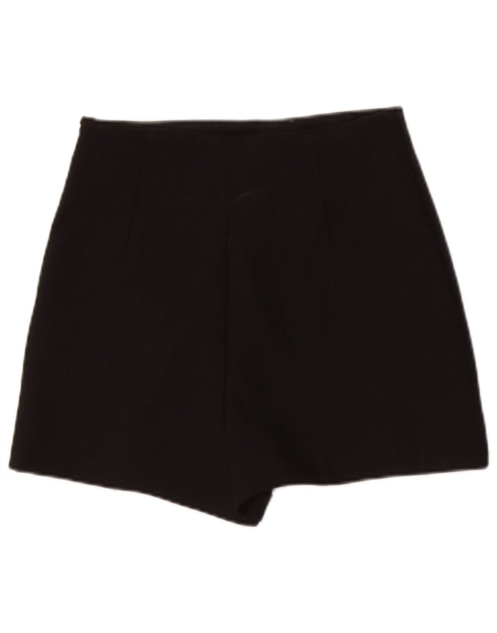 Zara Womens Skort UK 8 Small  Black Polyester