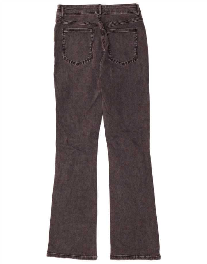 Marks & Spencer Womens High Rise Flared Jeans UK 12 Medium W28 L30 Grey