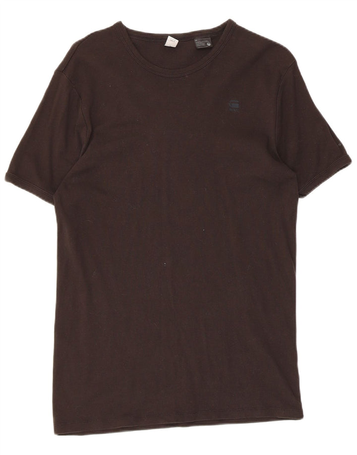G-Star Mens T-Shirt Top Medium Black Cotton