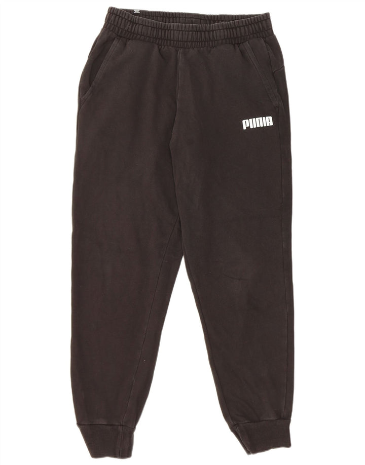 Puma Mens Tracksuit Trousers Joggers Medium Black Cotton