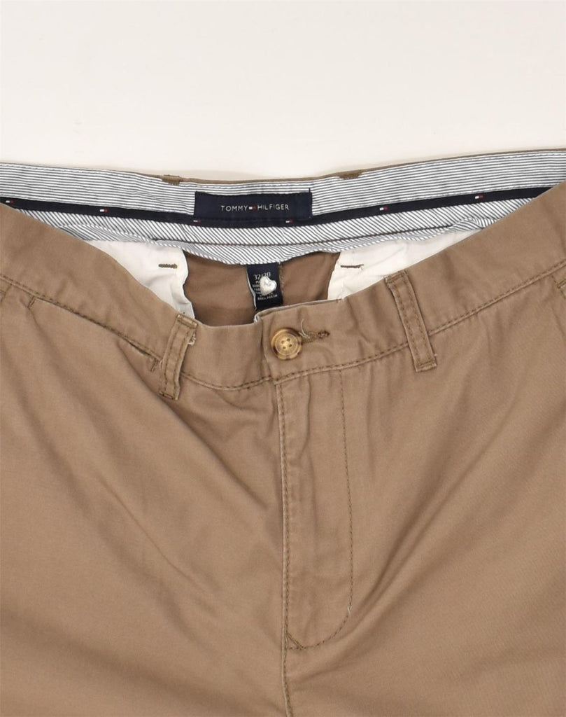 TOMMY HILFIGER Mens Straight Chino Trousers W32 L30  Brown Cotton | Vintage Tommy Hilfiger | Thrift | Second-Hand Tommy Hilfiger | Used Clothing | Messina Hembry 