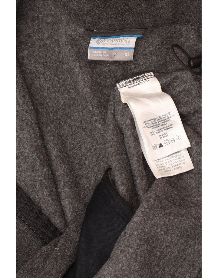 Columbia Mens Fleece Jacket UK 42 XL Grey Polyester
