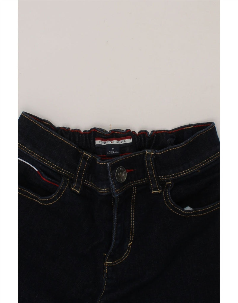 TOMMY HILFIGER Boys Straight Jeans 7-8 Years W26 L24 Navy Blue Cotton Vintage Tommy Hilfiger and Second-Hand Tommy Hilfiger from Messina Hembry 