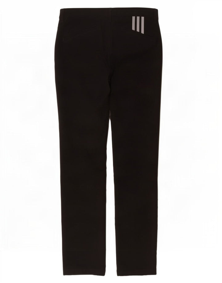 Adidas Mens Slim Chino Trousers W32 L34 Black Polyester