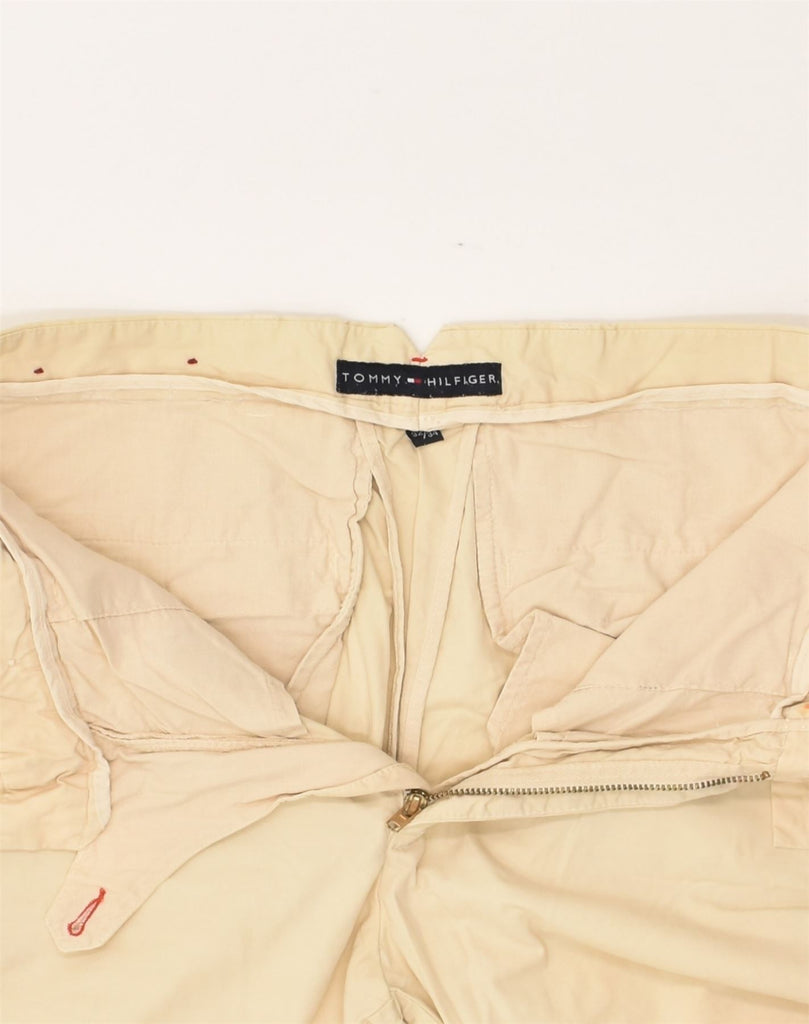 TOMMY HILFIGER Mens Straight Chino Trousers W32 L34  Beige Cotton | Vintage Tommy Hilfiger | Thrift | Second-Hand Tommy Hilfiger | Used Clothing | Messina Hembry 