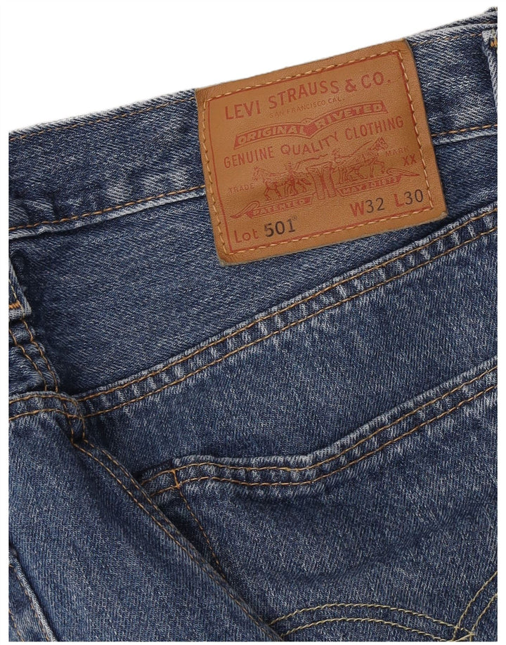 Levi's Mens 501 Straight Jeans W32 L30 Blue