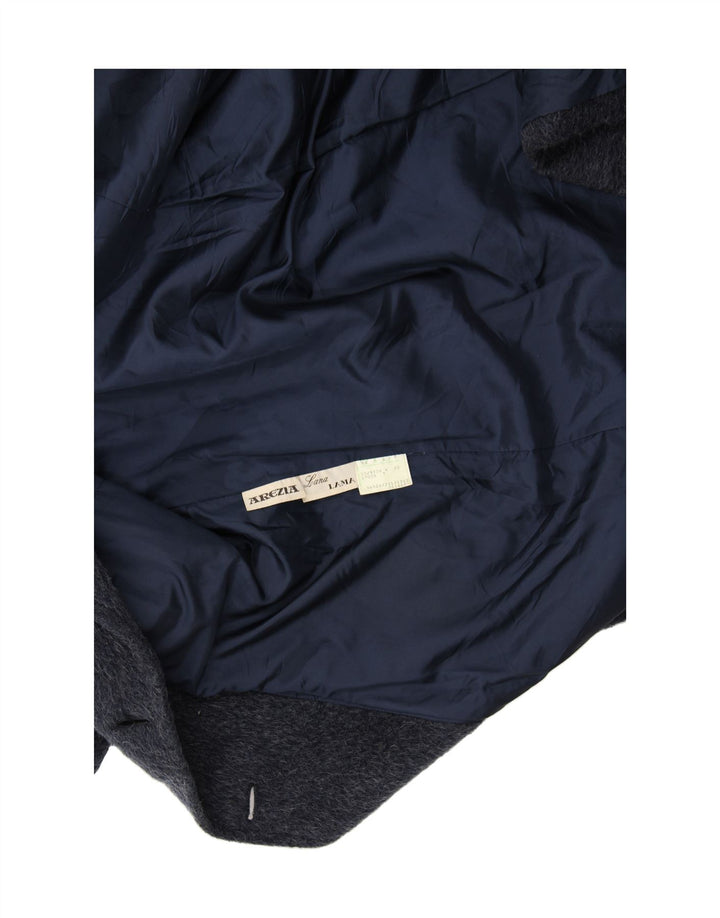 AREZIA Womens Overcoat IT 50 XL Navy Blue Wool Vintage Arezia and Second-Hand Arezia from Messina Hembry 