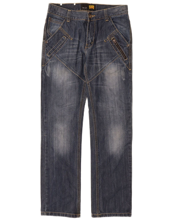 Vintage Boys Straight Jeans 13-14 Years W28 L30 Blue Cotton