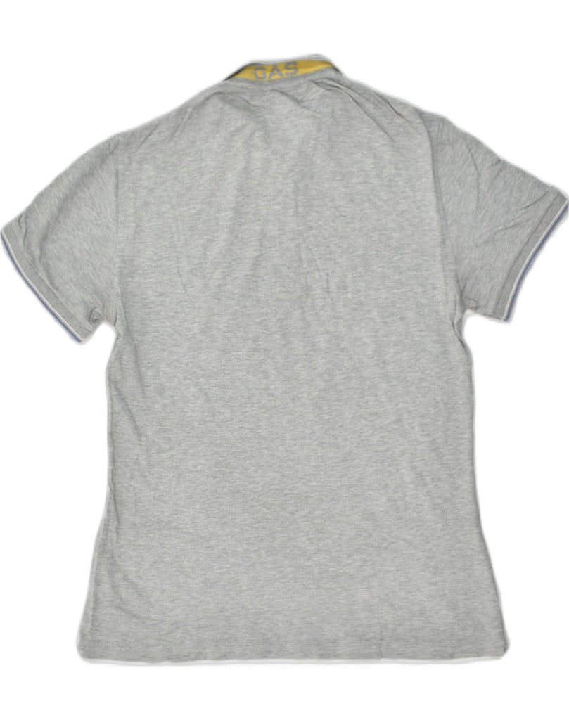 GAS Mens Polo Shirt XL Grey Cotton | Vintage Gas | Thrift | Second-Hand Gas | Used Clothing | Messina Hembry 