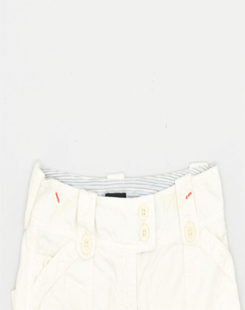 VINTAGE Womens Mini Skirt IT 42 Medium W30 Off White Cotton | Vintage | Thrift | Second-Hand | Used Clothing | Messina Hembry 