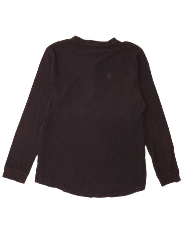 Zara Mens Top Long Sleeve XL Navy Blue