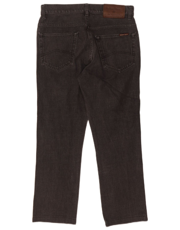 Marlboro Classics Mens Straight Jeans W33 L27 Black Cotton