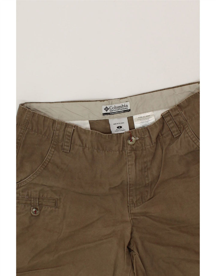 COLUMBIA Womens Chino Shorts US 6 Medium W30 Brown Cotton Vintage Columbia and Second-Hand Columbia from Messina Hembry 