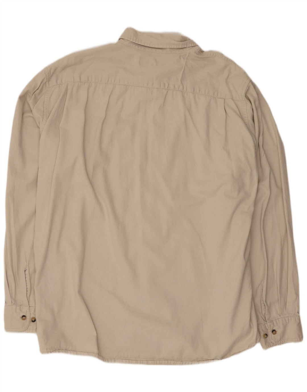 Wrangler Mens Shirt 2XL Beige Cotton