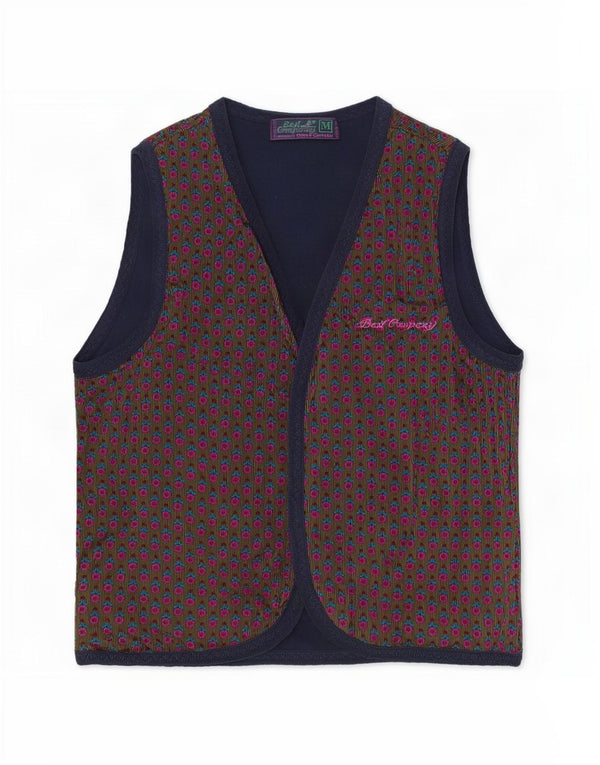 Best Company Womens Waistcoat UK 14 Medium Multicoloured Floral