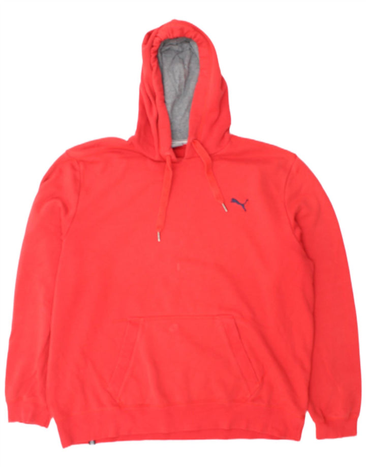 Puma Mens Hoodie Jumper XL Red Cotton