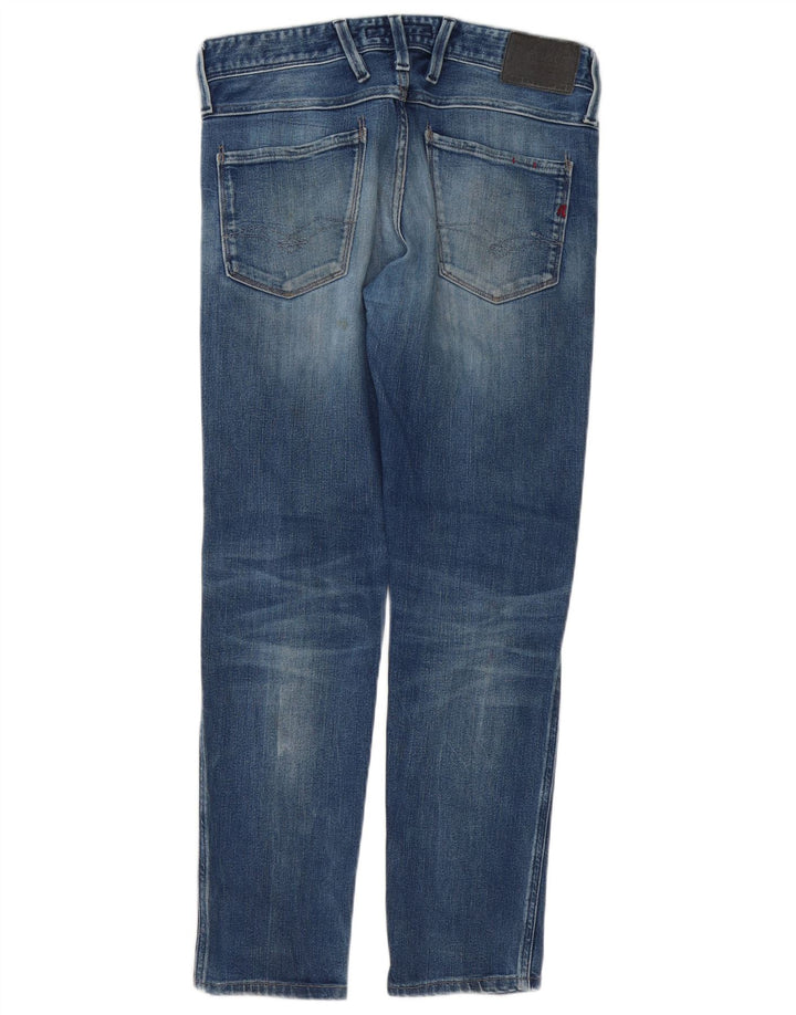 Replay Womens Slim Jeans W30 L29 Blue Cotton
