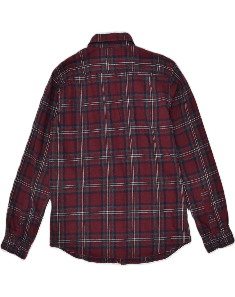 JACK & JONES Mens Flannel Shirt Small Red Check Cotton | Vintage Jack & Jones | Thrift | Second-Hand Jack & Jones | Used Clothing | Messina Hembry 