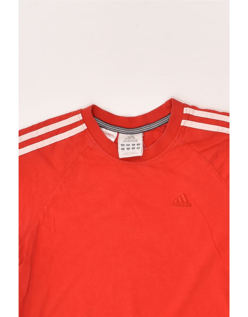 ADIDAS Boys T-Shirt Top 11-12 Years Red Cotton | Vintage Adidas | Thrift | Second-Hand Adidas | Used Clothing | Messina Hembry 